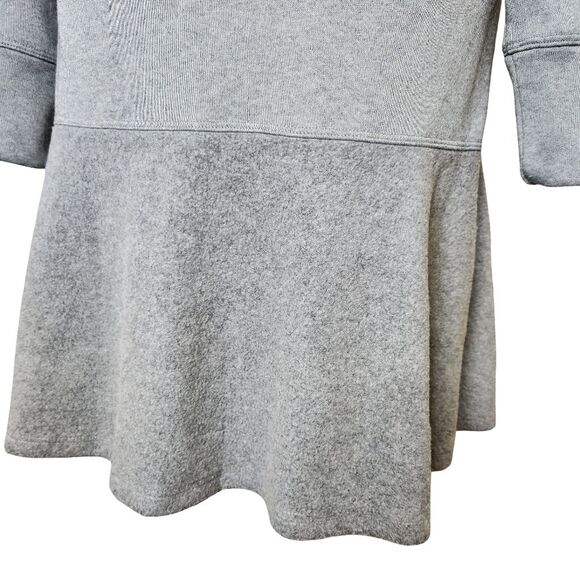 CAbi 3459 Flashdance Sweatshirt Tunic Dress Gray Fleece Flounce Bottom Women's S - Picture 7 of 12